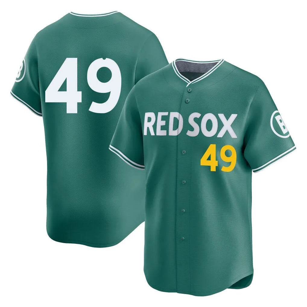 Blandc B.Red Sox #49 Tim Wakefield Player Green City Connect Limited Home Game Stitched Jerseys