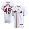 Blandc B.Red Sox #49 Tim Wakefield Player White Limited Home Game Stitched Jerseys