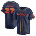 Blandc H.Astros #27 Jose Altuve Player Navy City Connect Limited Home Stitched Jerseys