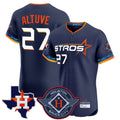 Blandc H.Astros #27 Jose Altuve Player Navy City Connect Texas Patch Vapor Premier Limited Elite Home Stitched Jerseys
