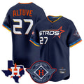 Blandc H.Astros #27 Jose Altuve Player Navy City Connect Texas Patch Vapor Premier Limited Home Stitched Jerseys