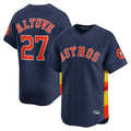 Blandc H.Astros #27 Jose Altuve Player Navy Home Limited Stitched Jerseys