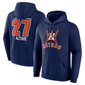 Blandc H.Astros #27 Jose Altuve Player Navy Pullover Hoodie Stitched Jerseys