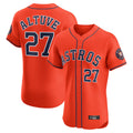 Blandc H.Astros #27 Jose Altuve Player Orange Home Limited Elite Stitched Jerseys