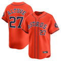 Blandc H.Astros #27 Jose Altuve Player Orange Home Limited Stitched Jerseys