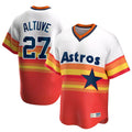 Blandc H.Astros #27 Jose Altuve Player Rainbow Cooperstown Collection T-shirt Stitched Jerseys
