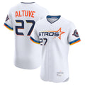 Blandc H.Astros #27 Jose Altuve Player White City Connect Limited Elite Home Stitched Jerseys