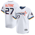 Blandc H.Astros #27 Jose Altuve Player White City Connect Limited Home Stitched Jerseys