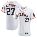 Blandc H.Astros #27 Jose Altuve Player White Limited Elite Home Stitched Jerseys
