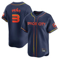 Blandc H.Astros #3 Jeremy Pe?a Player Navy City Connect Home Limited Stitched Jerseys