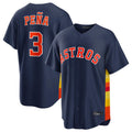Blandc H.Astros #3 Jeremy Pe?a Player Navy Home Game Stitched Jerseys