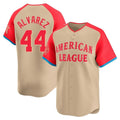 Blandc H.Astros #44 Yordan Alvarez Player Cream American League All-Star Game Limited Stitched Jerseys