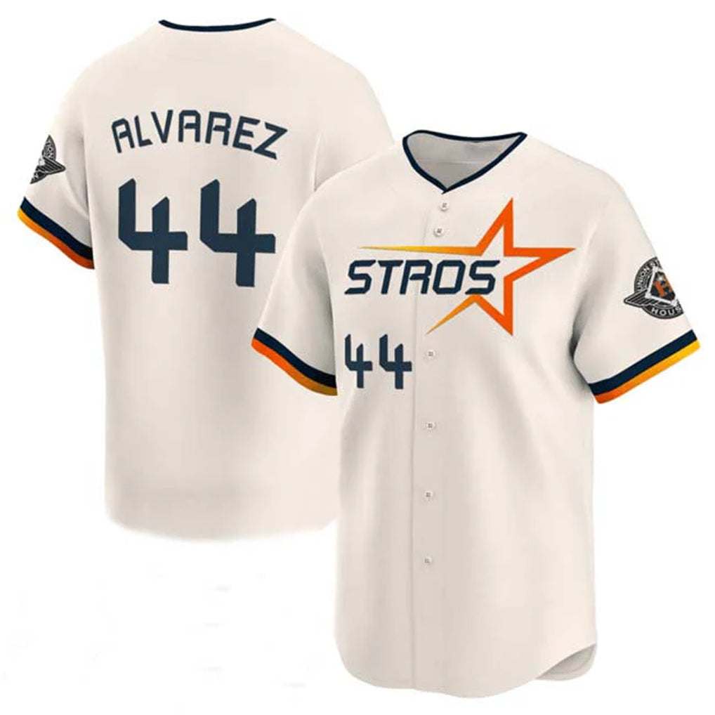 Blandc H.Astros #44 Yordan Alvarez Player Cream City Connect Limited Home Stitched Jerseys