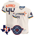 Blandc H.Astros #44 Yordan Alvarez Player Cream City Connect Texas Patch Vapor Premier Limited Elite Home Stitched Jerseys