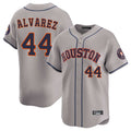 Blandc H.Astros #44 Yordan Alvarez Player Gray Home Limited Stitched Jerseys