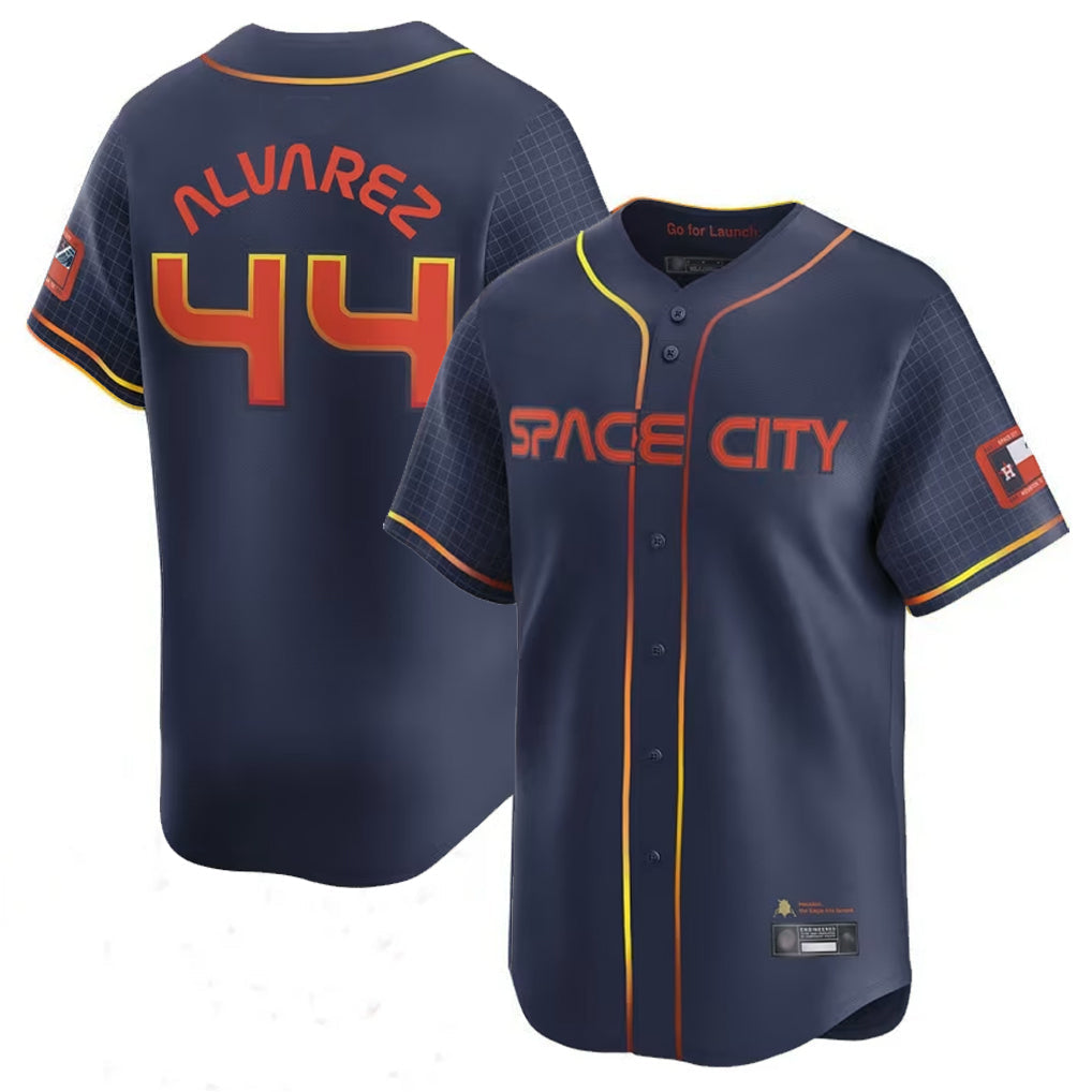 Blandc H.Astros #44 Yordan Alvarez Player Navy City Connect Limited Home Game Stitched Jerseys