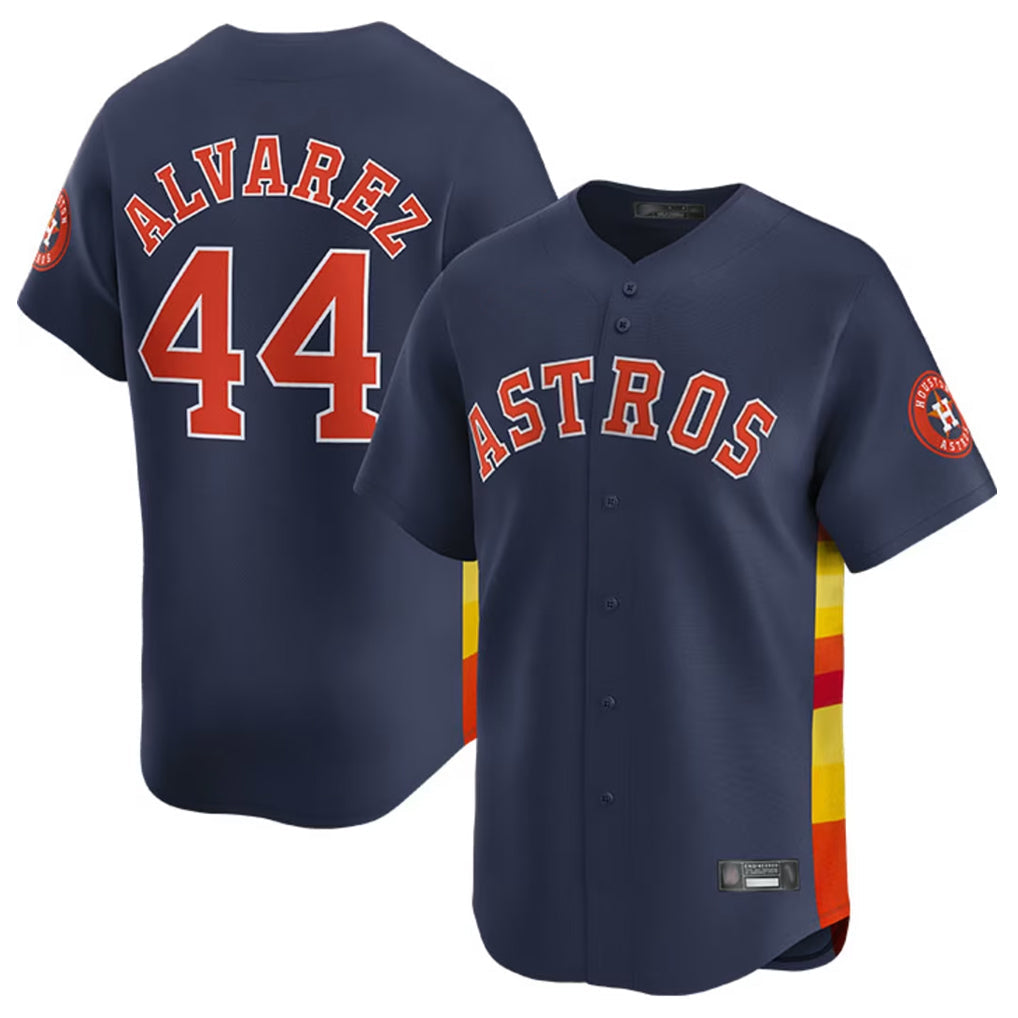 Blandc H.Astros #44 Yordan Alvarez Player Navy Home Limited Stitched Jerseys