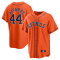Blandc H.Astros #44 Yordan Alvarez Player Orange Home Game Stitched Jerseys