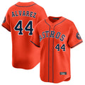 Blandc H.Astros #44 Yordan Alvarez Player Orange Home Limited Stitched Jerseys