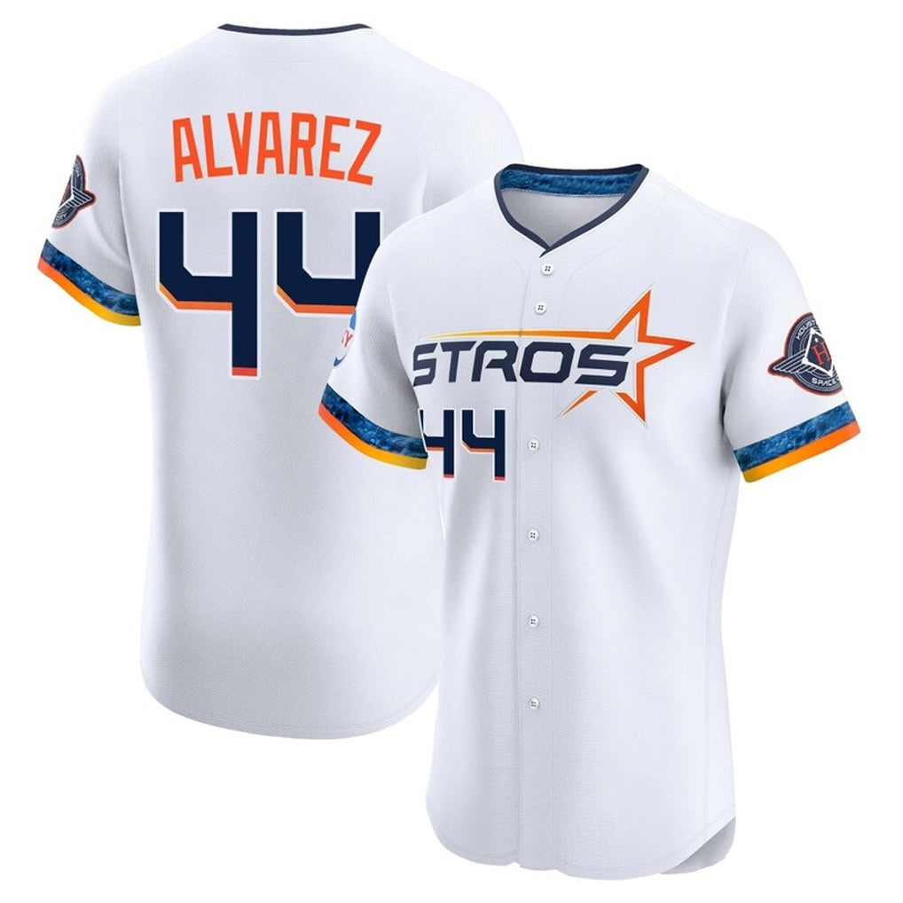Blandc H.Astros #44 Yordan Alvarez Player White City Connect Limited Elite Home Stitched Jerseys