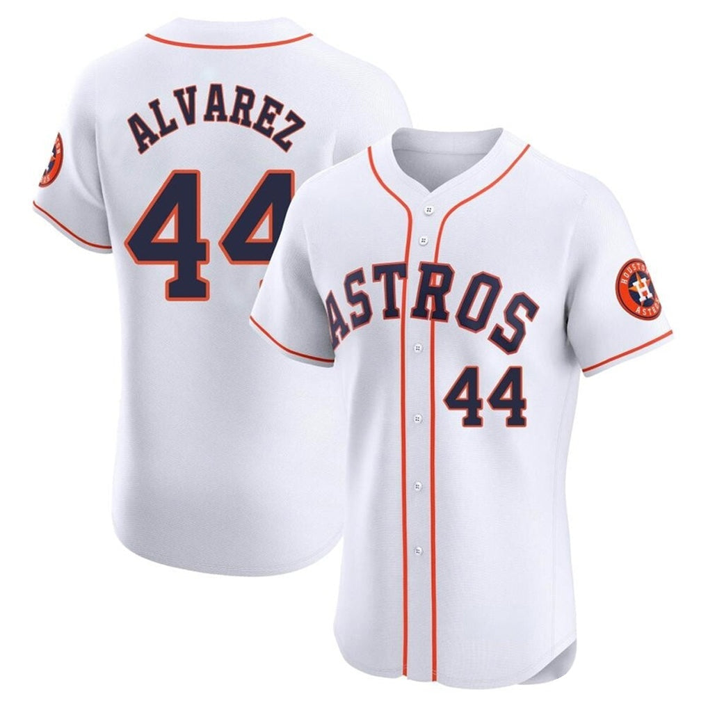 Blandc H.Astros #44 Yordan Alvarez Player White Limited Elite Home Stitched Jerseys