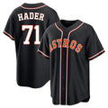 Blandc H.Astros #71 Josh Hader Player Black Fashion Out Home Game Stitched Jerseys