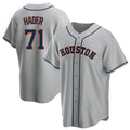 Blandc H.Astros #71 Josh Hader Player Gray Home Game Stitched Jerseys