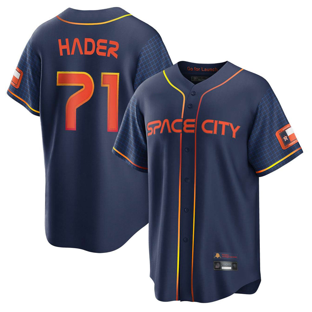 Blandc H.Astros #71 Josh Hader Player Navy City Connect Home Game Stitched Jerseys
