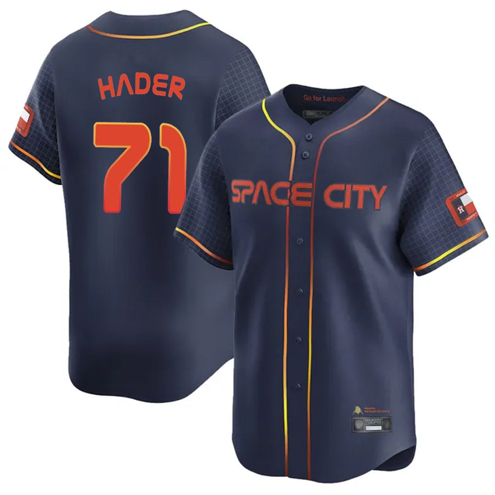 Blandc H.Astros #71 Josh Hader Player Navy City Connect Limited Home Stitched Jerseys