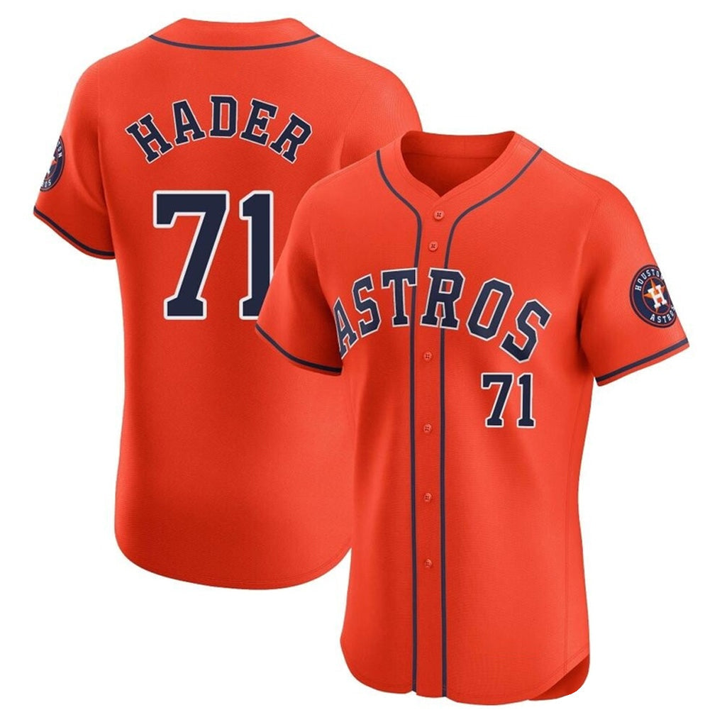 Blandc H.Astros #71 Josh Hader Player Orange Home Limited Elite Stitched Jerseys