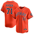 Blandc H.Astros #71 Josh Hader Player Orange Home Limited Stitched Jerseys