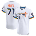 Blandc H.Astros #71 Josh Hader Player White City Connect Limited Elite Home Stitched Jerseys