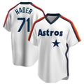 Blandc H.Astros #71 Josh Hader Player White Cooperstown Collection T-shirt Stitched Jerseys