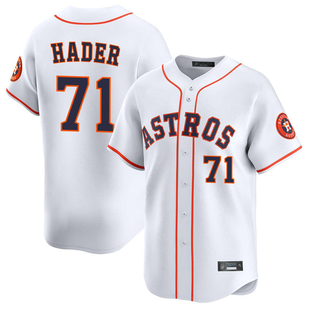 Blandc H.Astros #71 Josh Hader Player White Home Limited Stitched Jerseys