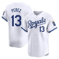 Blandc KC.Royals #13 Salvador Perez Player White Alt Limited Home Stitched Jerseys