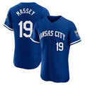 Blandc KC.Royals #19 Michael Massey Player Royal City Connect Limited Elite Home Game Stitched Jerseys