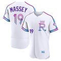 Blandc KC.Royals #19 Michael Massey Player White 2026 City Connect Limited Elite Home Stitched Jerseys