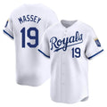 Blandc KC.Royals #19 Michael Massey Player White Alt Limited Home Stitched Jerseys