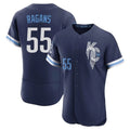 Blandc KC.Royals #55 Cole Ragans Player Navy City Connect Limited Elite Home Stitched Jerseys