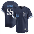 Blandc KC.Royals #55 Cole Ragans Player Navy City Connect Limited Home Stitched Jerseys