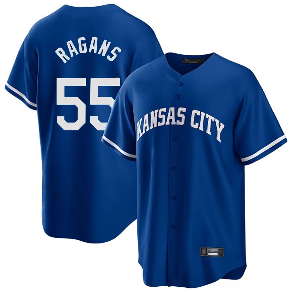Blandc KC.Royals #55 Cole Ragans Player Royal Game Home Stitched Jerseys