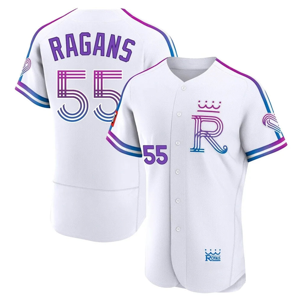 Blandc KC.Royals #55 Cole Ragans Player White 2026 City Connect Limited Elite Home Stitched Jerseys