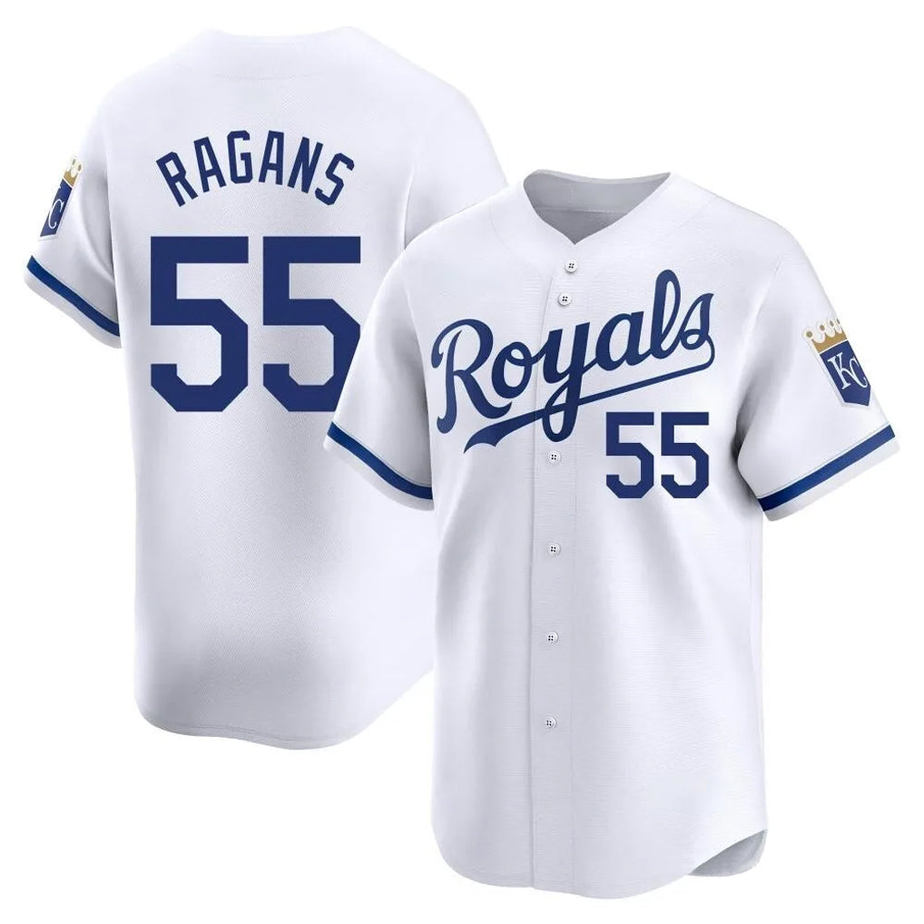 Blandc KC.Royals #55 Cole Ragans Player White Alt Limited Home Stitched Jerseys