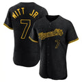 Blandc KC.Royals #7 Bobby Witt Jr. Player Black Snake Skin City Limited Elite Stitched Jerseys