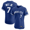 Blandc KC.Royals #7 Bobby Witt Jr. Player Royal Limited Elite Home Stitched Jerseys
