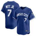 Blandc KC.Royals #7 Bobby Witt Jr. Player Royal Limited Home Stitched Jerseys