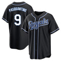 Blandc KC.Royals #9 Vinnie Pasquantino Player Black Carbon Fashion Home Game Stitched Jerseys
