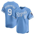 Blandc KC.Royals #9 Vinnie Pasquantino Player Light Blue Alt Limited Home Stitched Jerseys