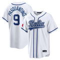 Blandc KC.Royals #9 Vinnie Pasquantino Player White Italy 2026 WBC Classic Home Stitched Jerseys