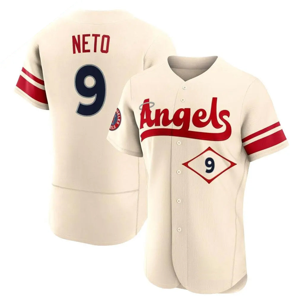 Blandc LA.Angels #9 Zach Neto Player Cream City Connect Limited ELite Home Stitched Jerseys